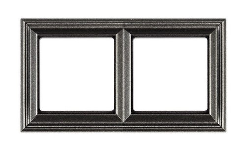 Рамка 2 поста JUNG ECO PROFI, антрацит