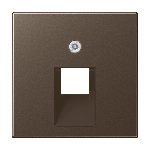 Накладка на розетку информационную JUNG А-СЕРИЯ, мокка