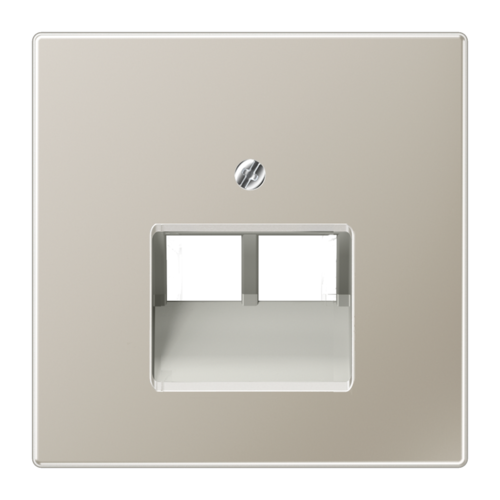 Накладка на розетку информационную JUNG LS METAL, стальной