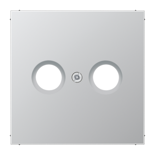 Накладка на розетку телевизионную JUNG LS METAL, матированный алюминий