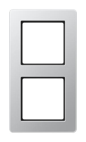 Рамка 2 поста JUNG AFLOW, алюминий