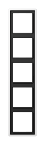 Рамка 5 постов JUNG LS METAL, белый