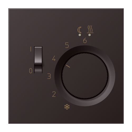 Накладка на термостат JUNG LS METAL, темный алюминий