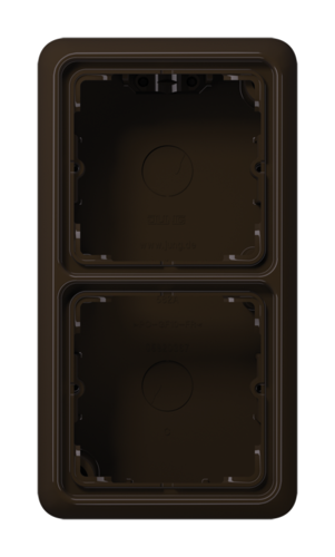 CD500 Коробка 2-ная для накладного монтажа, коричн.