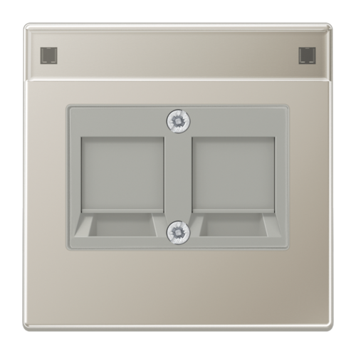 JUNG LS 990 Edelstahl Накладка для модульных гнезд