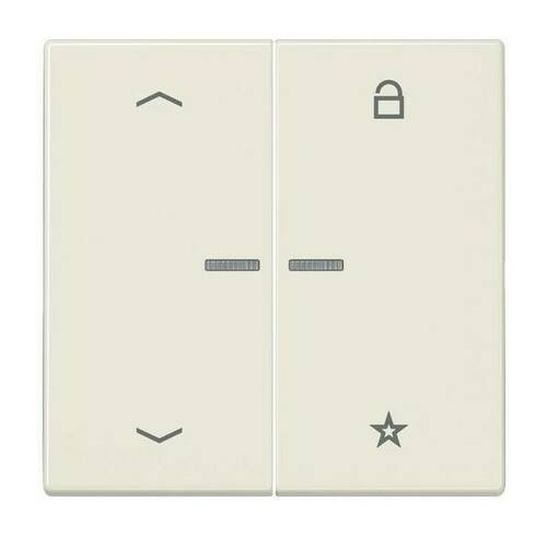 Накладка на жалюзийный выключатель Jung LS 990, слоновая кость, LS1701P