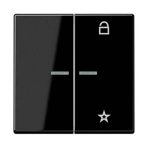 Накладка на жалюзийный выключатель Jung А-СЕРИЯ, черный, A1701SW