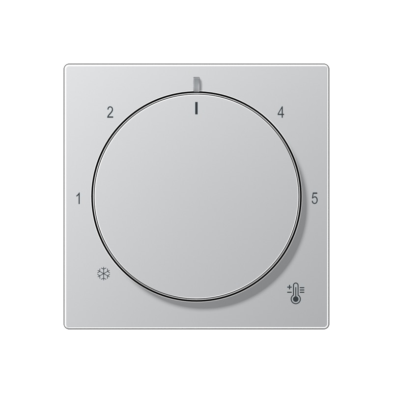 Накладка для механизма терморегулятора A creation, A 550, A flow, ECO profi и ECO profi Standart, ECO profi design (ECO Profi Deco), поворотный, датчик t° воздуха (встроенный), датчик t° пола (внешний), без таймера, цвет - алюминий