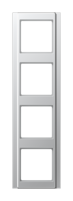 Рамка 4 поста JUNG A 500, алюминий