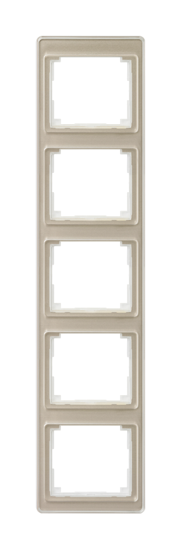 Рамка 5 постов JUNG SL 500, вертикальная, бронзовый