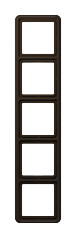 Рамка 5 постов JUNG CD, коричневый