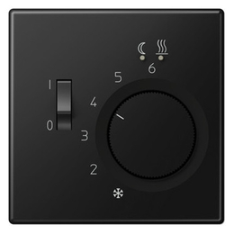 Накладка на терморегулятор Jung LS 990, черный матовый